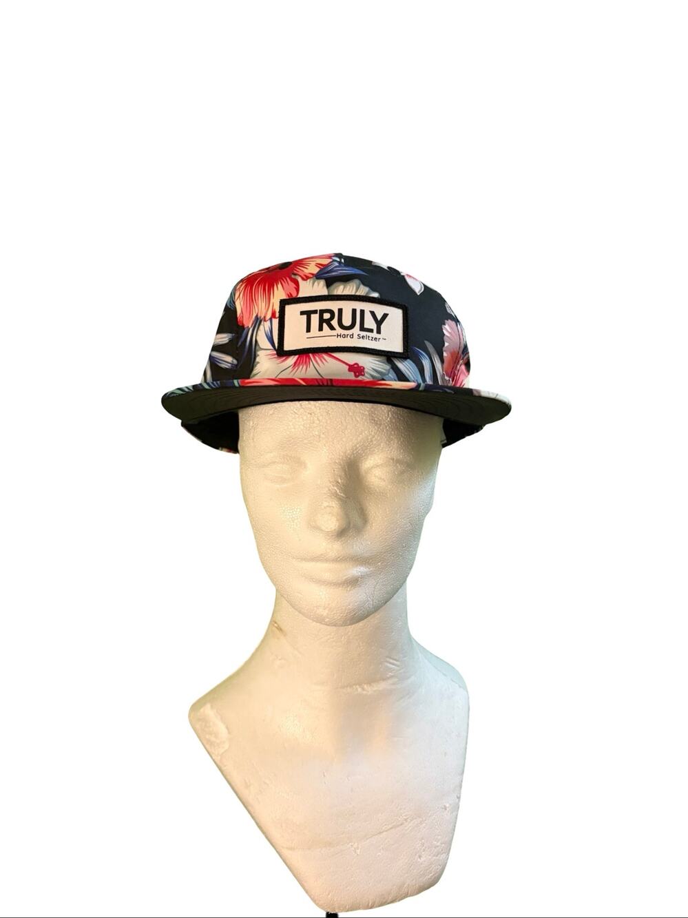 Truly Snapback Hat Adjustable Polyester Floral Aloha Beach Casual Unisex